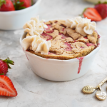 Healthy Strawberry Shortcake Protein Oatmeal